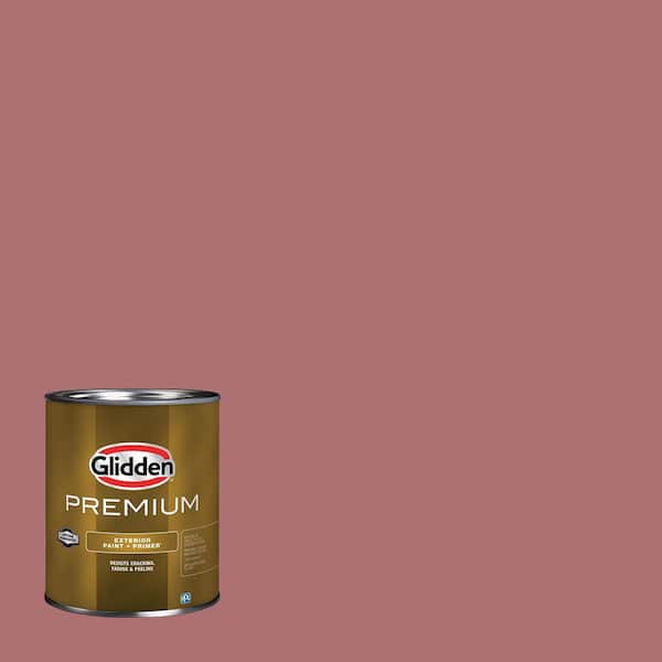 Glidden Premium 1 qt. PPG1052-5 Horizon Glow Satin Exterior Latex Paint