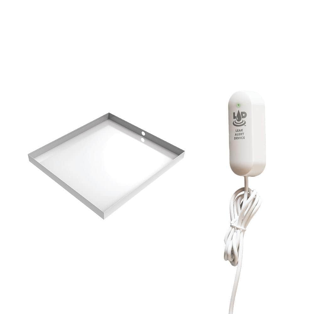 White Washer Drain Pan With LAD - 32 in. x 30 in. x 2.5 in. - Steel