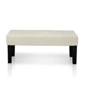 Sandor Ivory Fabric Upholstered 42 in. L x 17 in. W x 18 in. H Bench