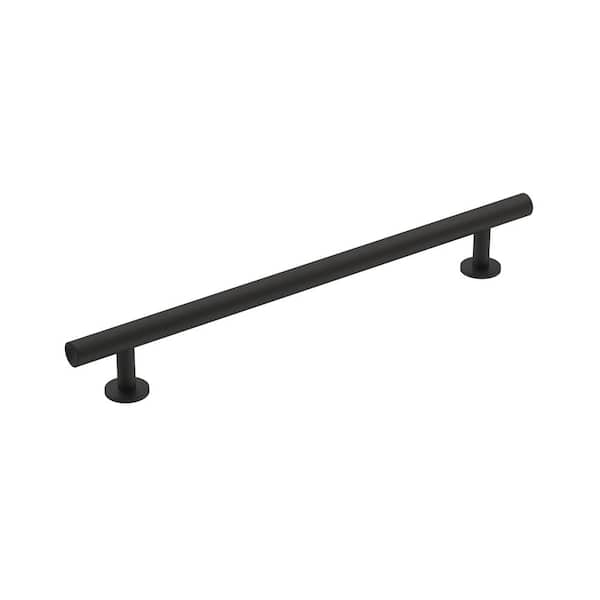 Amerock Radius 7-9/16 in. (192mm) Modern Matte Black Bar Cabinet Pull