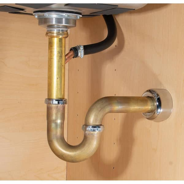 OS&B Brass Dishwasher Tailpiece With 1/2 Clamp Style Connect