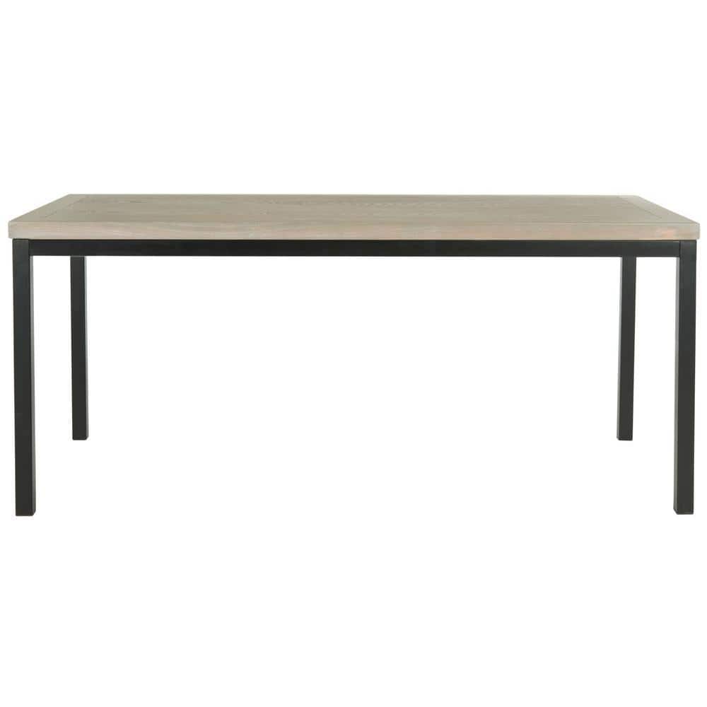 Dennis 47" Ash Grey Elm Wood Rectangular Coffee Table