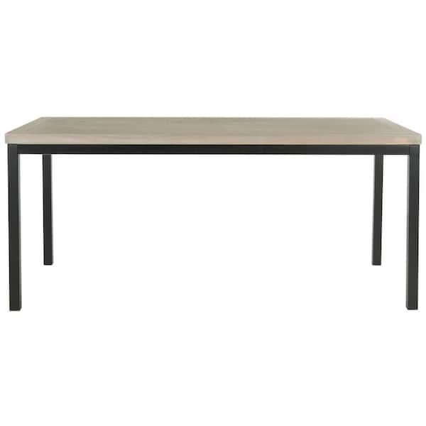 SAFAVIEH Dennis 47 in. Gray Wood Coffee Table