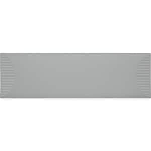 Stencil Grey 4 in. x 12 in. Glaze Porcelain Half Moon Floor and Wall Tile (5.81 sq. ft./case)