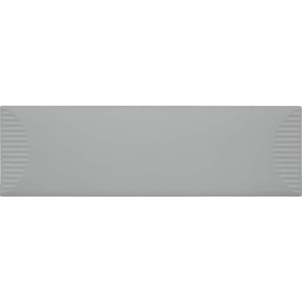 Daltile Stencil Grey 4 in. x 12 in. Glaze Porcelain Half Moon Floor and Wall Tile (5.81 sq. ft./case)