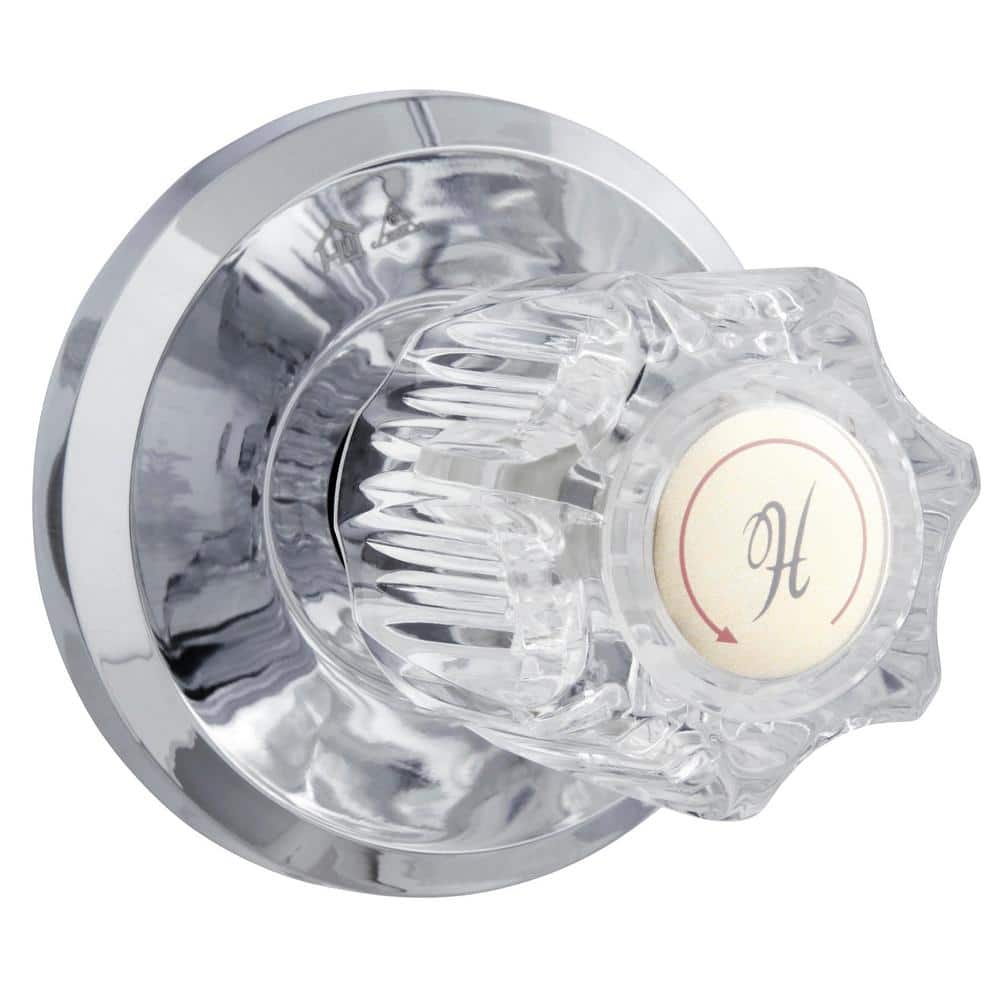 Chrome Classic Wall Mounted Shower Faucet with Knob Handles