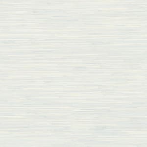 Grassweave Light Blue Imitation Grasscloth Textured Paper Pre-Pasted Wallpaper