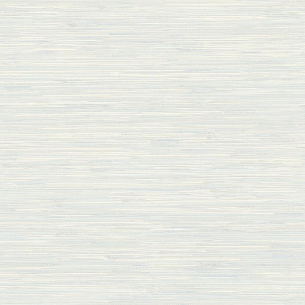 Chesapeake Grassweave Light Blue Imitation Grasscloth Textured Paper Pre-Pasted Wallpaper