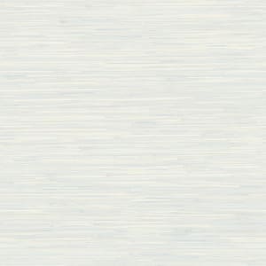 Grassweave Light Blue Imitation Grasscloth Textured Paper Pre-Pasted Wallpaper Sample