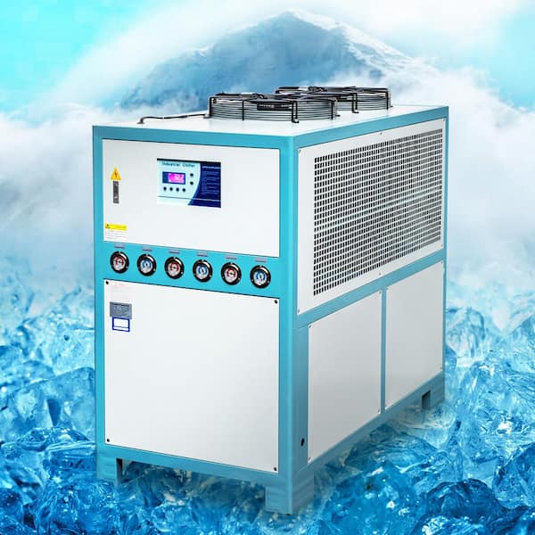 Water Chiller 15-Ton Industrial Chiller 15 HP Air-Cooled Water Chiller with Micro-Computer Control for Cooling Water