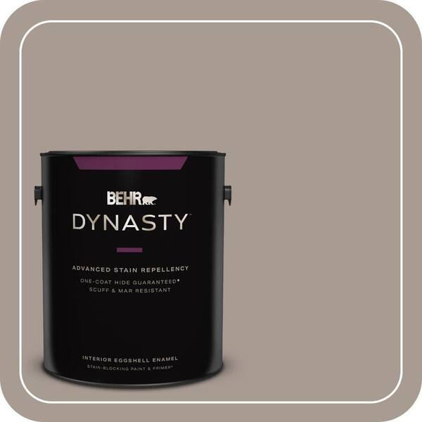 BEHR DYNASTY 1 gal. Home Decorators Collection #HDC-NT-18G Frosted Cocoa Eggshell Enamel Interior Stain-Blocking Paint & Primer