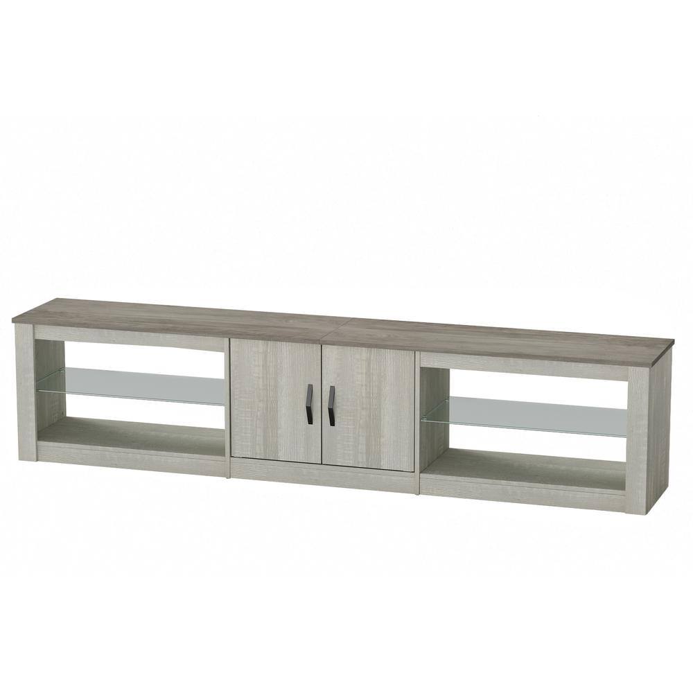 Bestier 80 in. Light Grey TV Stand Fits TV's Up to 85 in. with