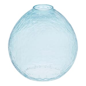7.16 in. Blue Bubble Glass Globe Pendant Lamp Shade With 2.25 in. Lip Fitter