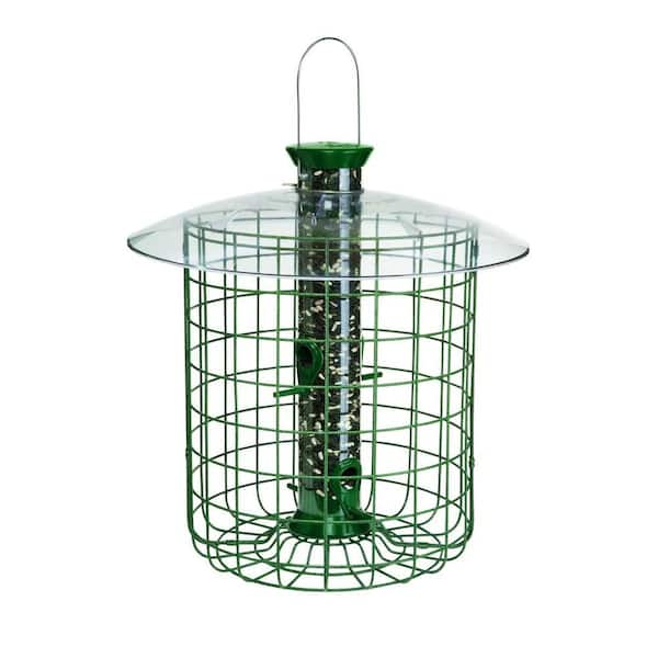 Droll Yankees 1 lb. Green Sunflower Domed Cage Shelter Feeder SDC - The ...