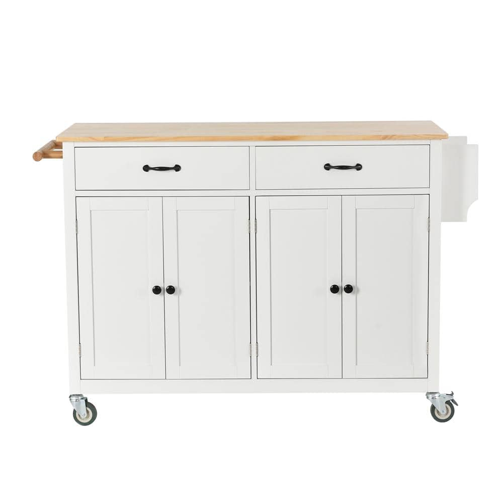 White Kitchen Island DD20227724 - The Home Depot