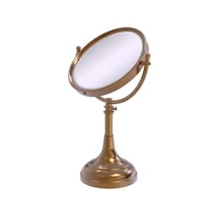 Allied Brass Adjustable Height Floor Standing Make-Up Mirror 8-in Diameter with 4X Magnification - Oil Rubbed Bronze