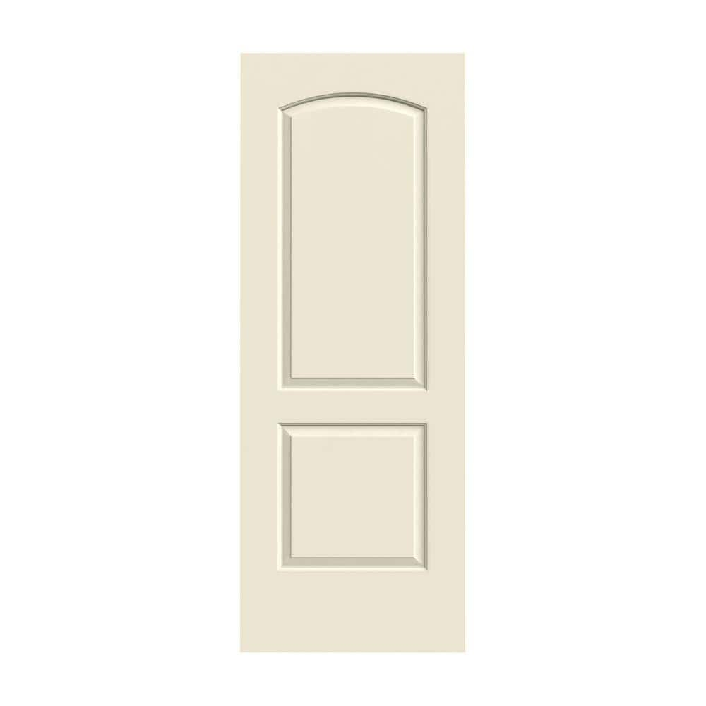 30 in. x 80 in. Caiman 2 Panel No Bore Solid Core Primed Molded Composite Interior Door Slab -  JELD-WEN, THDJW137000554