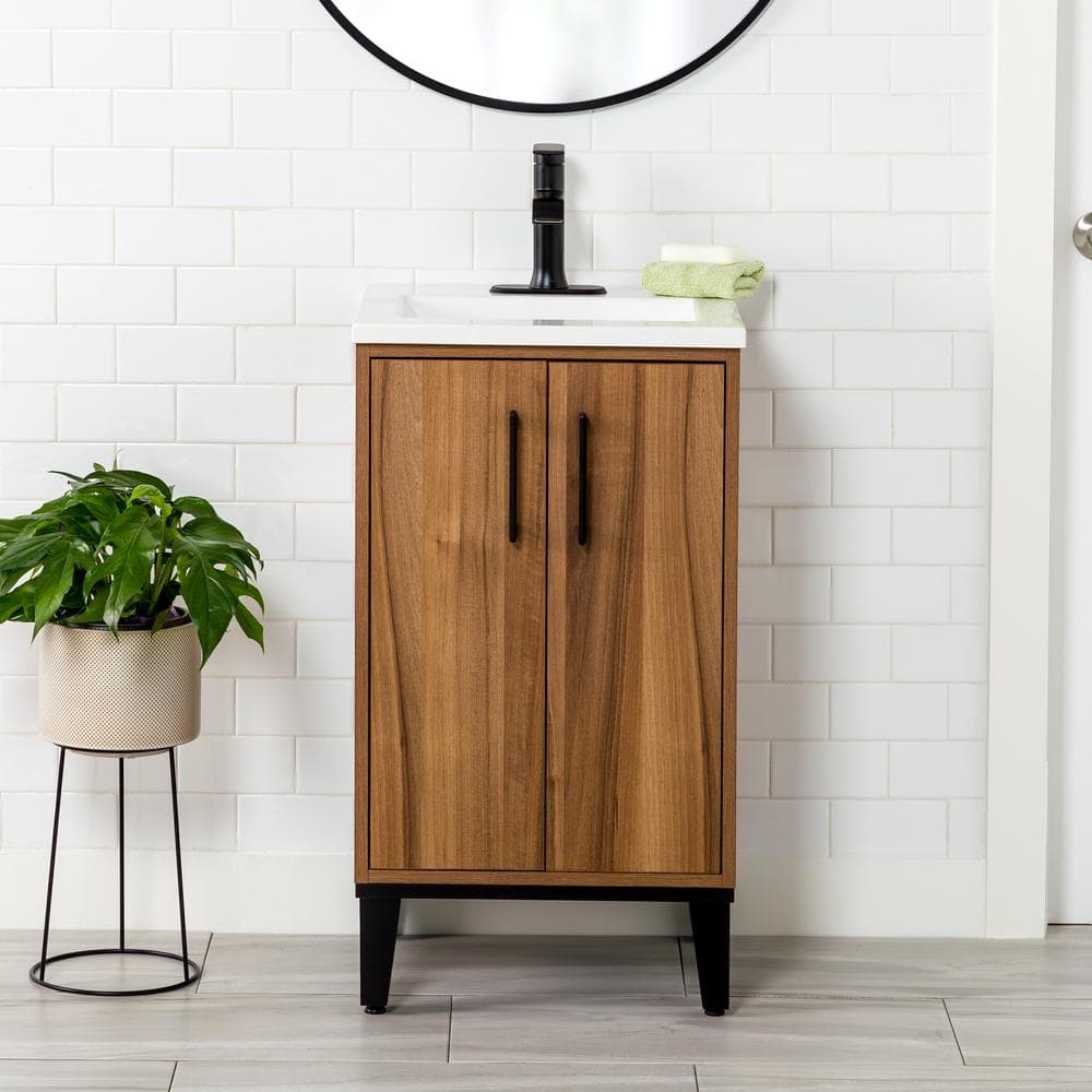 Domani Strasburg 19 in. Single Sink Caramel Mist Bath Vanity with