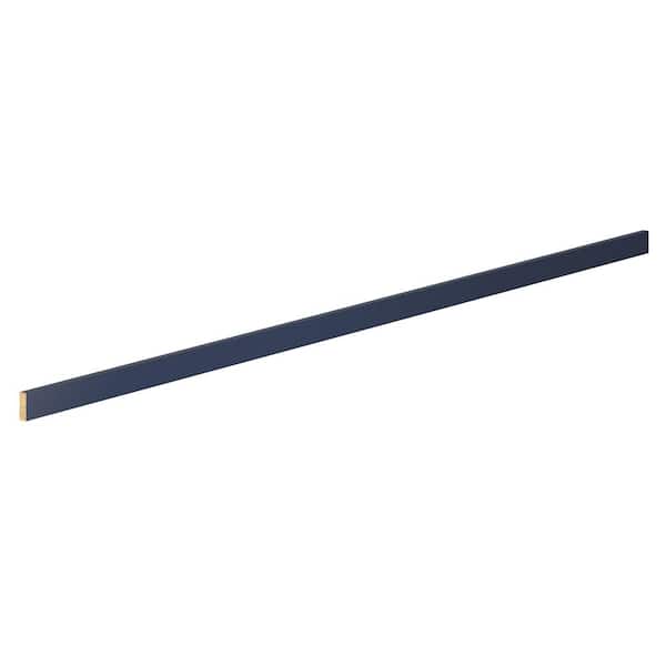 J COLLECTION Laramie 96 in. W x 2.36 in. H Valance Edge Moulding in Painted Blue