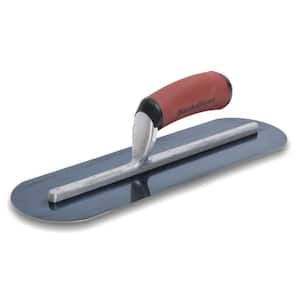 14 in. x 4 in. Steel Trl-Fully Rounded Curved Durasoft Handle Finishing Trowel
