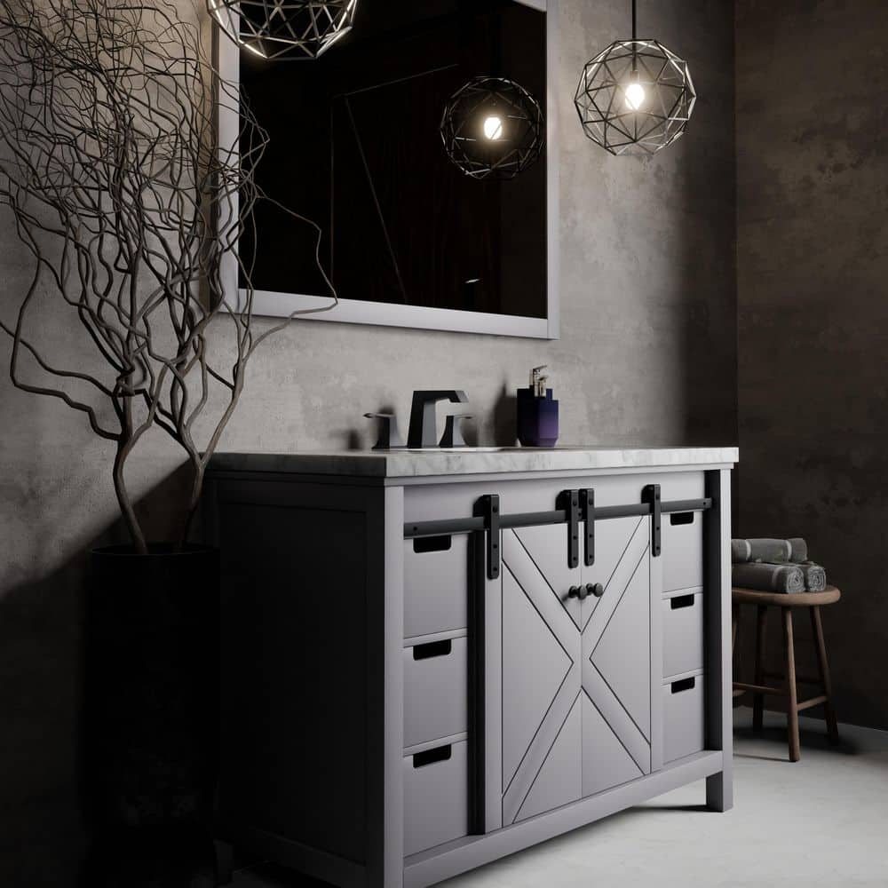 Marsyas 48 in W x 22 in D Dark Grey Bath Vanity without Top price history on PriceWatchPro