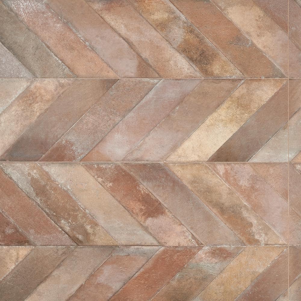 Nord 24" x 48" Brown Porcelain Stone Look Tile