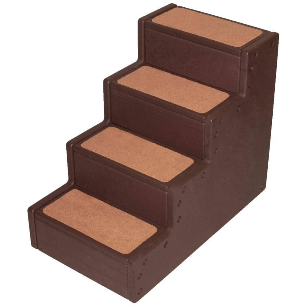 Pet Gear 24 in. x 14 in. x 19.84 in. Chocolate Pet Step IV