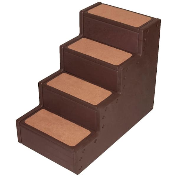 24 in. x 14 in. x 19.84 in. Chocolate Pet Step IV