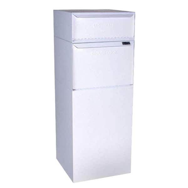 dVault Full Service Vault Mailbox with Mail and Package Delivery in White