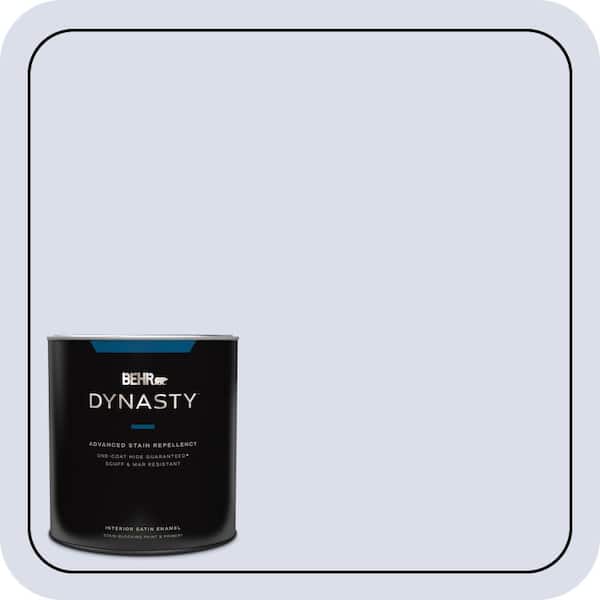 BEHR DYNASTY 1 qt. #620C-1 Winter Ice Satin Enamel Interior Stain-Blocking Paint & Primer