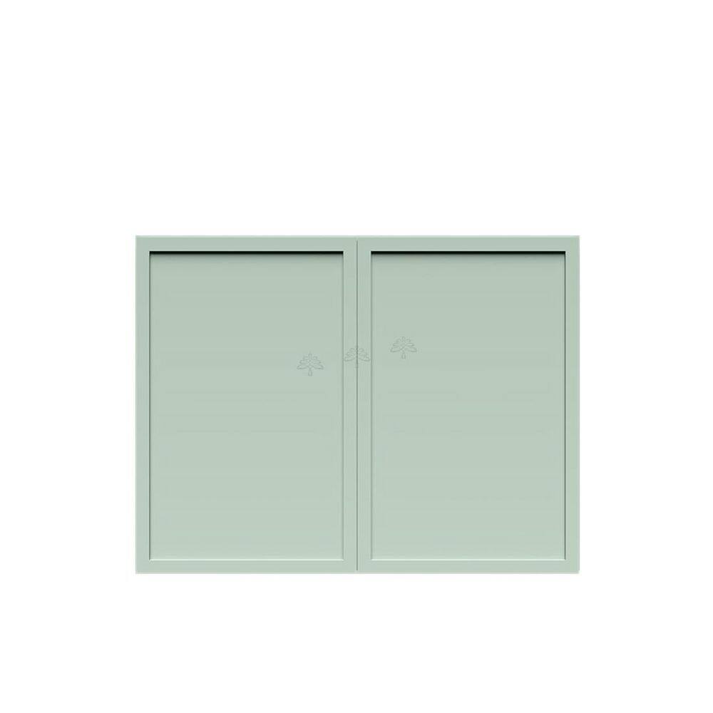 Slim Shaker Assembled 36 in. W x 12 in. H x 12 in. D Wall Bridge Kitchen Cabinet in Green price history on PriceWatchPro