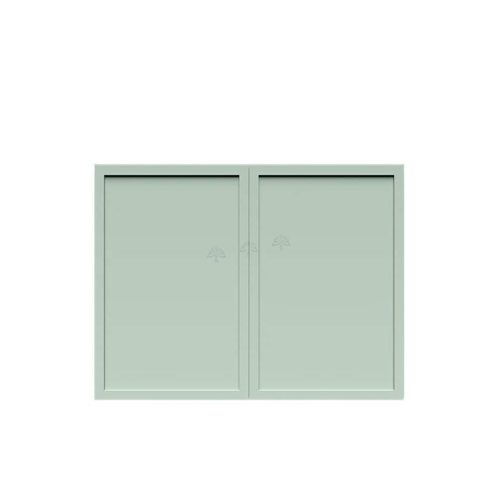 Slim Shaker Assembled 36 in. W x 15 in. H x 24 in. D Wall Bridge Kitchen Cabinet in Green price history on PriceWatchPro