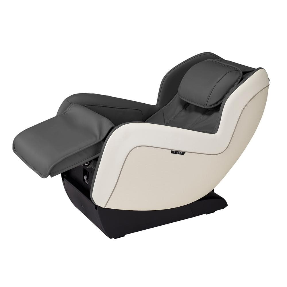 Gray Faux Leather Zero Gravity Heated Massage Recliner