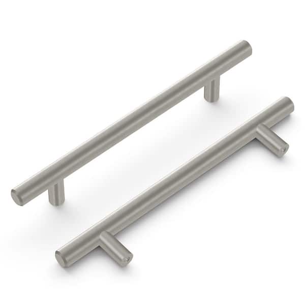 HICKORY HARDWARE Bar Pulls 5-1/16 in. (128 mm) Center-to-Center Stainless Steel Finish Cabinet Pull (10-Pack)