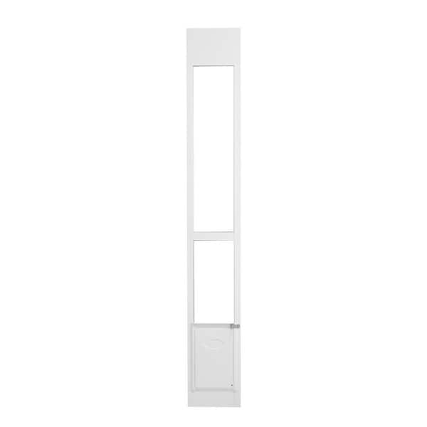 VEVOR Dog Door for Sliding Glass Door, 75 7/8 in.-80 11/16 in. 19.85 in. Wide. Adjustable Height Doggy Door