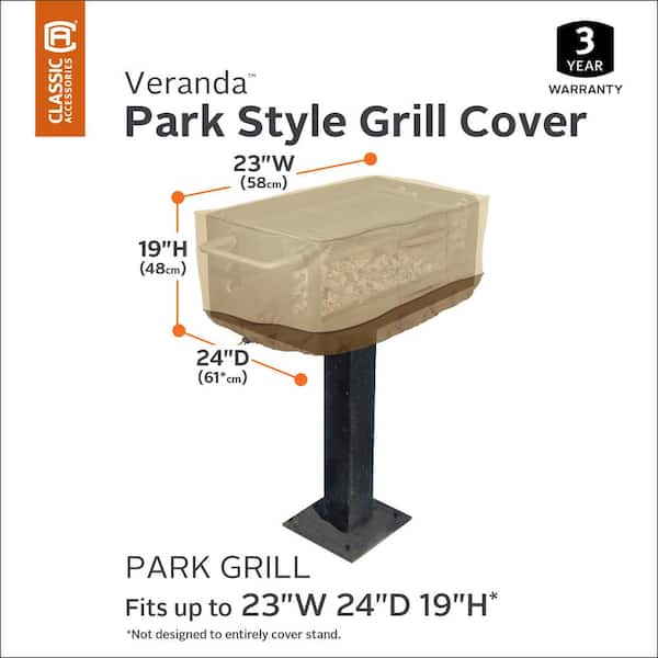 Veranda Park Style Charcoal Grill Cover