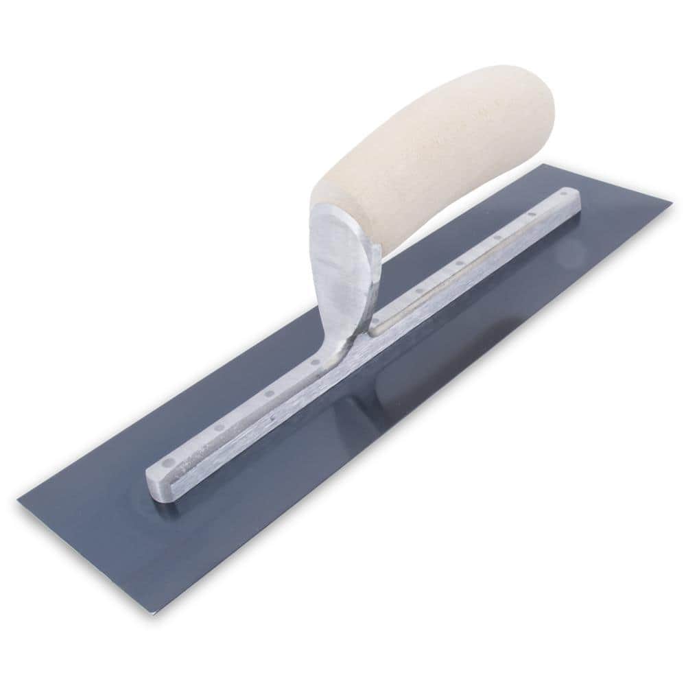 12 in. x 3 in. Blue Steel Finishing Curved Wood Handle Trowel price history on PriceWatchPro