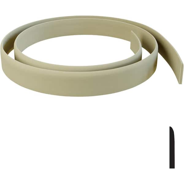 Ekena Millwork 9/16 in. x 144 in. x 4-1/4 in. Resin Baseboard Flexible Moulding