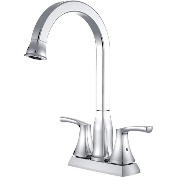 Cardania Double Handle Bar Faucet in Polished Chrome
