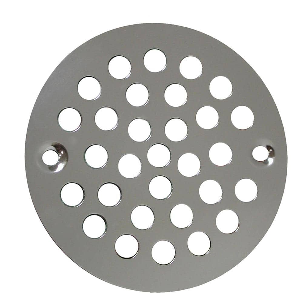4-1/4 in. Round Stamped Replacement Coverall Strainer in Polished Nickel for Shower/Floor Drains price history on PriceWatchPro