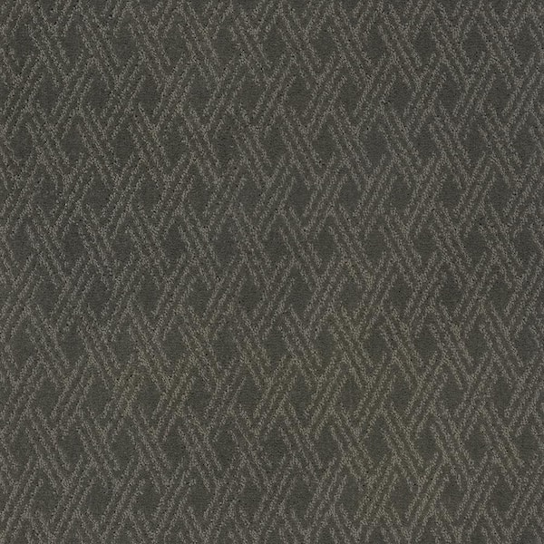 Pure - Mortar-Gray 38 oz. Triexta Pattern Installed Carpet