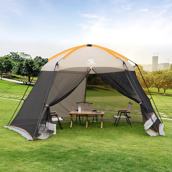 Outdoor tent with sides best sale