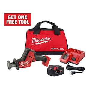 M18 FUEL 18V Lithium-Ion Brushless Cordless HACKZALL Reciprocating Saw Kit W/(1) 5.0Ah Batteries, Charger & Tool Bag