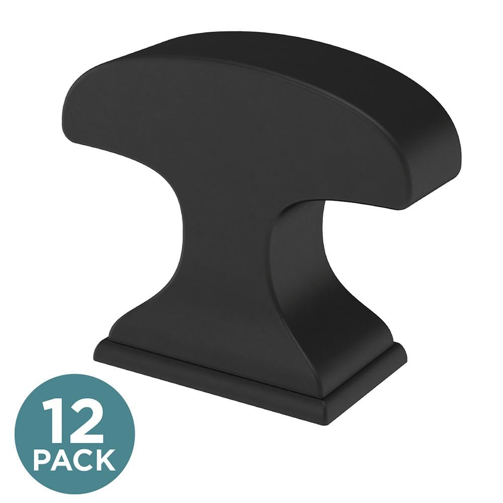 12-Pack Classic Edge 1-3/8in. (35 mm) Classic Matte Black Cabinet Knob price history on PriceWatchPro