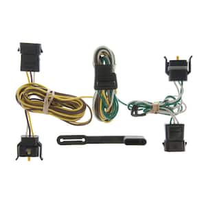 Custom Vehicle-Trailer Wiring Harness, 4-Way Flat Output, Select Ford, Lincoln, Mercury Vehicles, Quick T-Connector