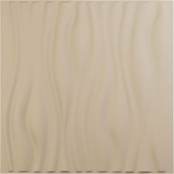Ekena Millwork 19-5/8-in W x 19-5/8-in H Leandros EnduraWall Decorative 3D Wall Panel Smokey Beige