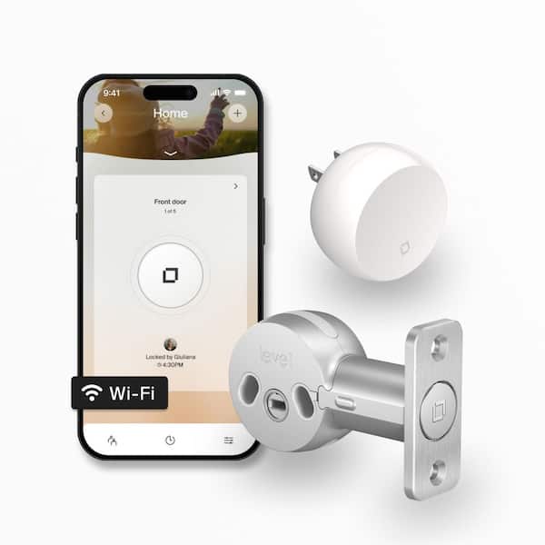 Level Bolt (Wi-Fi)-Make Your Deadbolt Smart, Keep Your Keys, Remote Access via App, Works with Apple, Alexa, Google