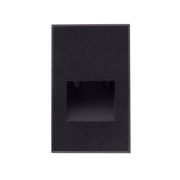 Sonic 5 in. 1-Light 12-Volt 4-Watt Black Integrated LED Exterior Stair Light