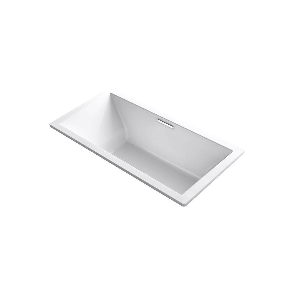KOHLER Underscore 72 in. x 36 in. Rectangular Soaking Bathtub with