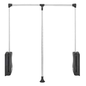 Only Hangers 62 in. x 0.5 in. x 0.5 in. Hanger Retriever Reach Pole Hanger  Hooker Chrome Rod with Wooden Handle HA700 - The Home Depot